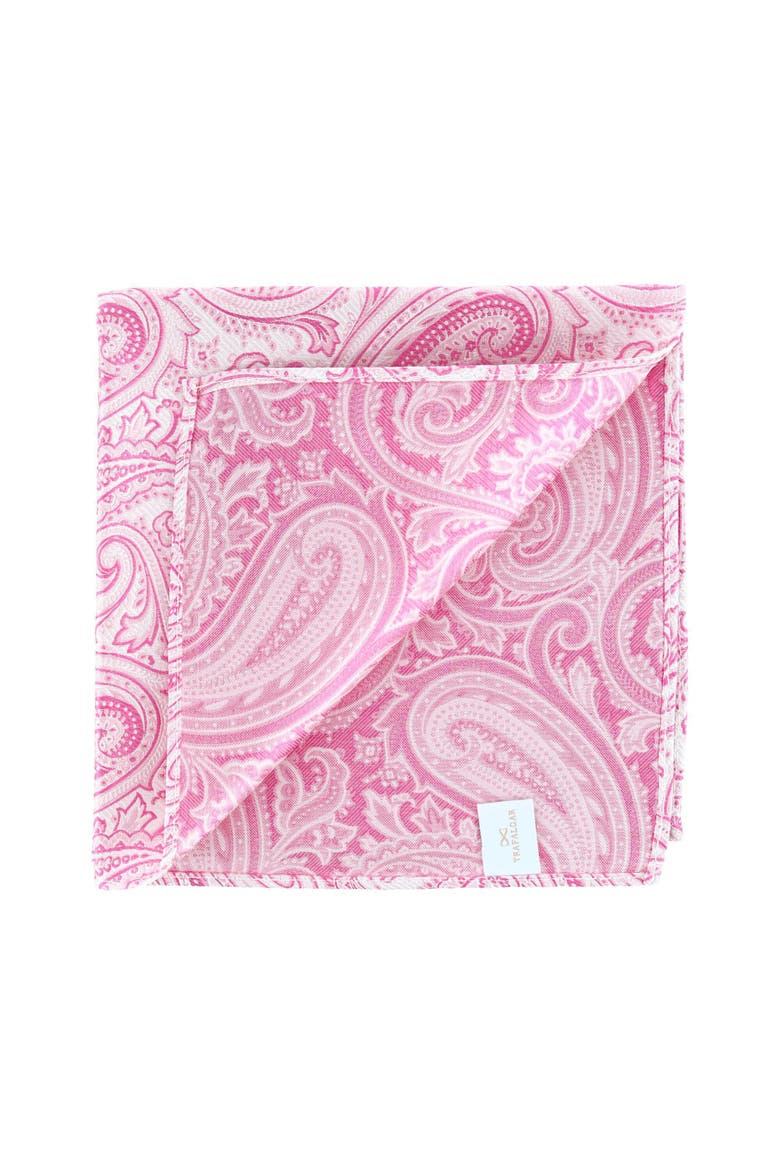 Sobee Collection 12-inch Silk Pocket Square Trio 3 Pack, Alternate, color, Black, Blue, Pink