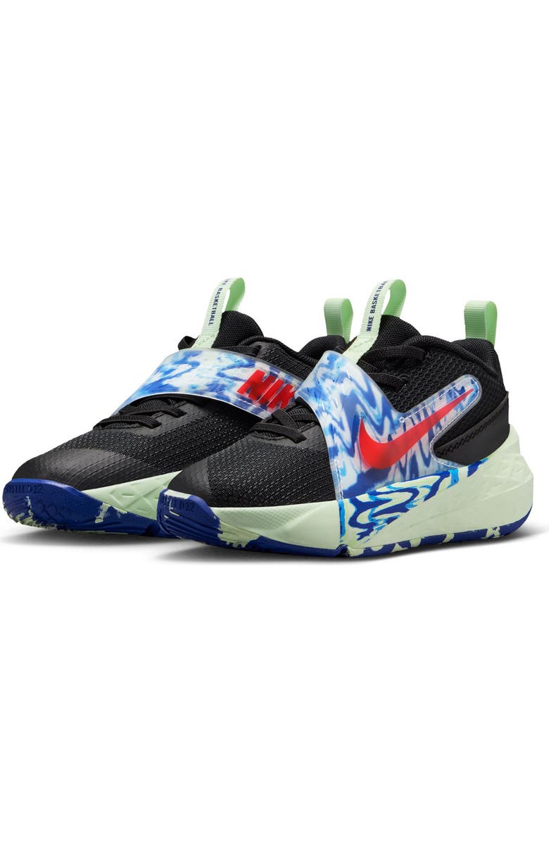 Nike Kids' Team Hustle Sneaker, Main, color, Black/ Bright Crimson/ Royal