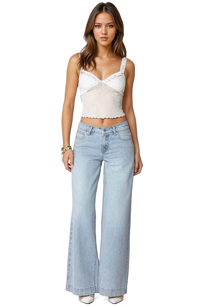 Sidonie Low Rise Wide Leg Jeans, Alternate, color, LIGHT-BLUE