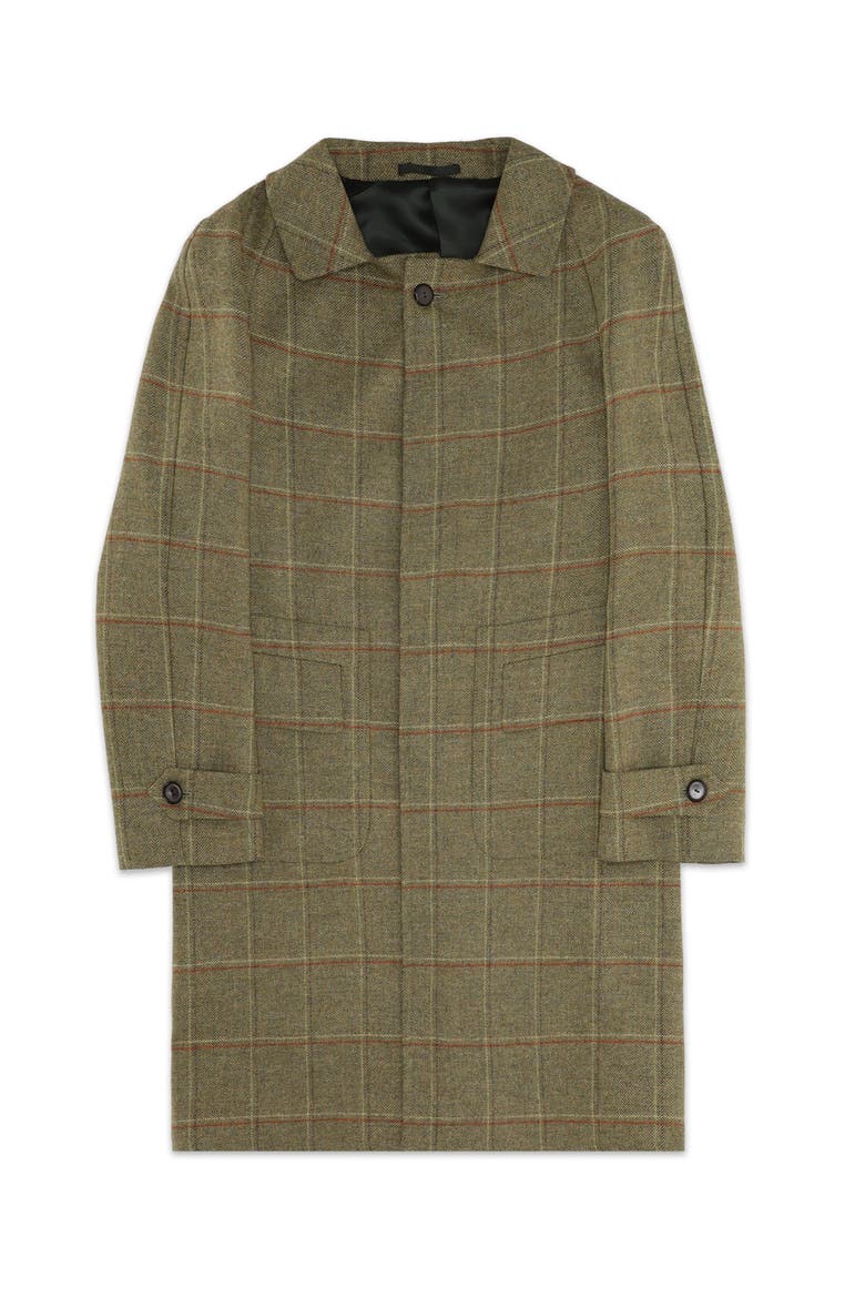 Classic Plaid Wool Coat, Main, color, Multicolor