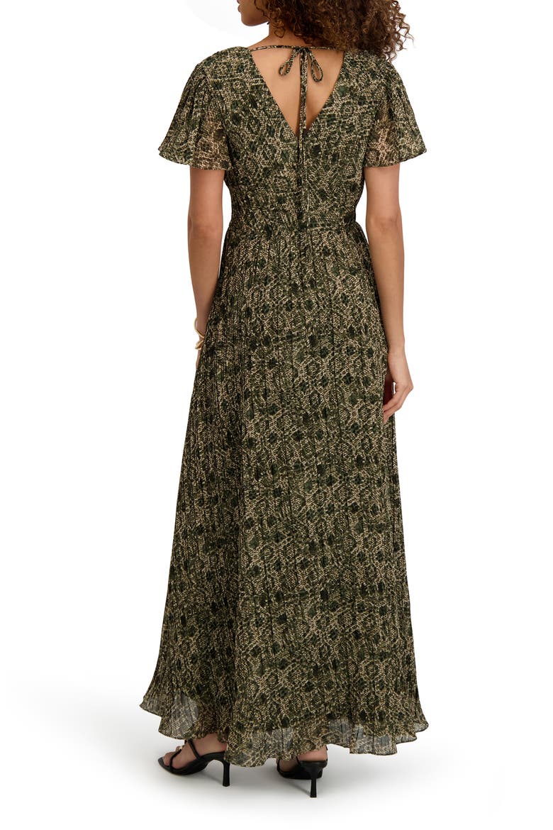 Stripe Chiffon Maxi Dress, Alternate, color, OLV MULTI