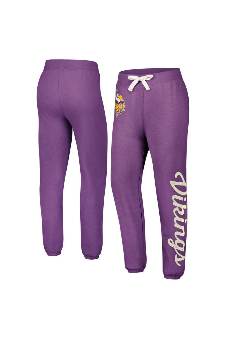 Women's G-III 4Her by Carl Banks Purple Minnesota Vikings Scrimmage Fleece Pants, Main, color, Purple