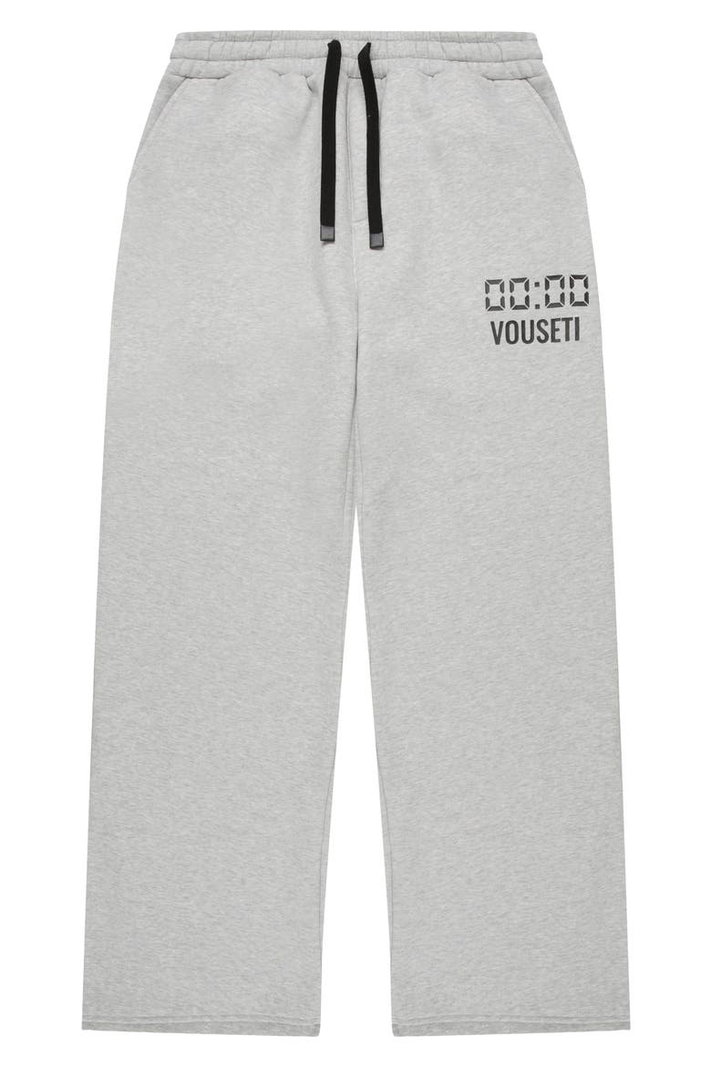 Us Against Time Fleece Track Pants, Alternate, color, GREY MARL