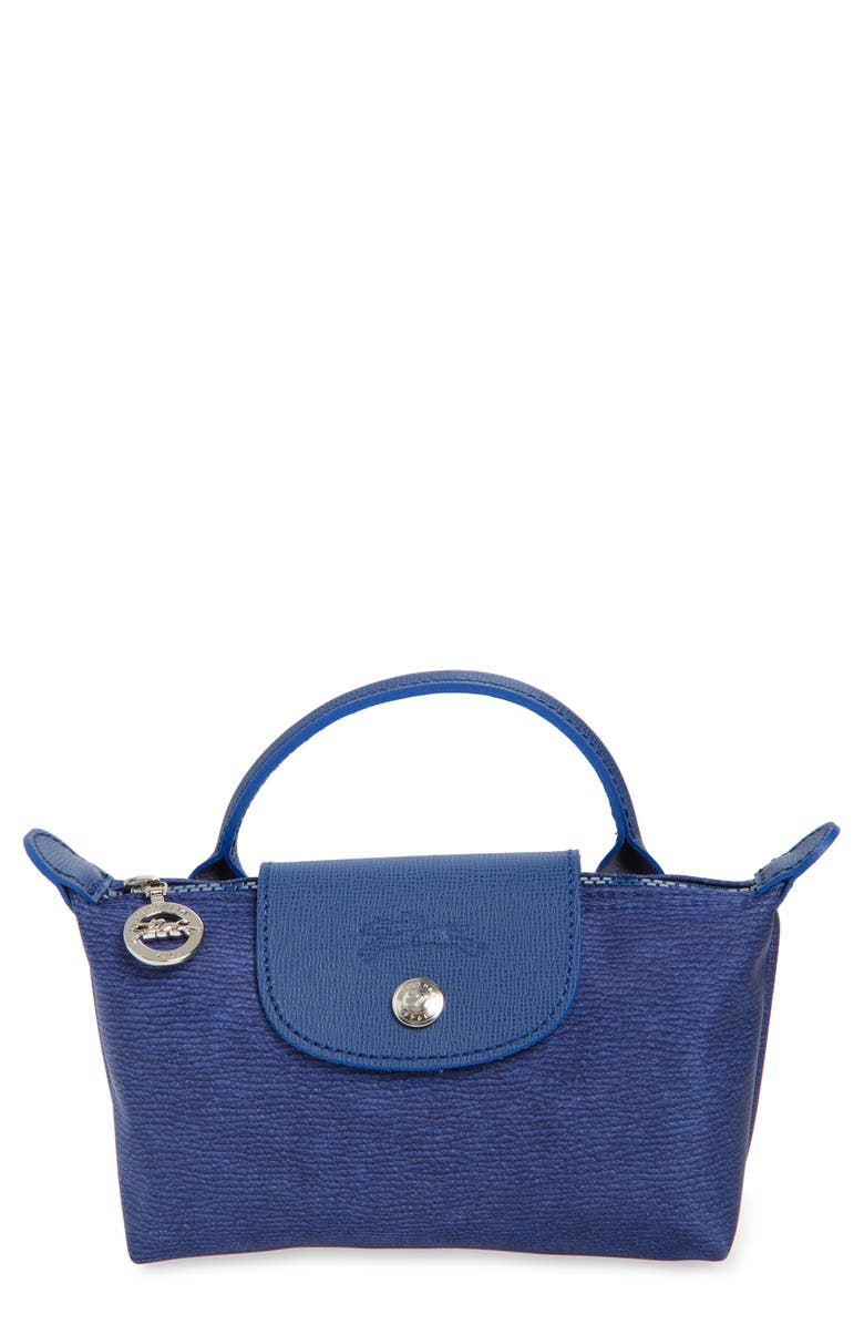 Longchamp Le Pliage Cosmetics Case, Main, color, Denim