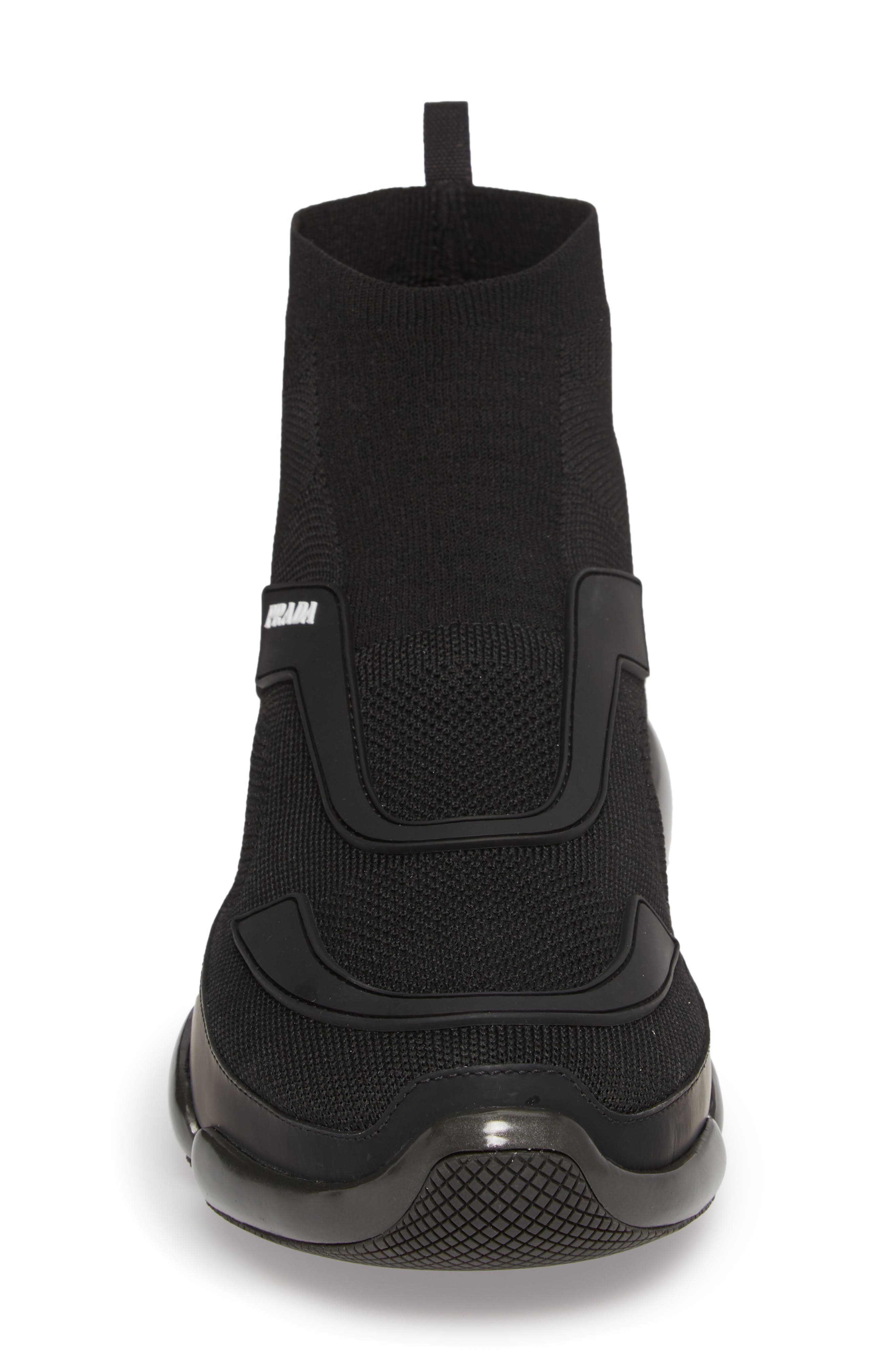 Prada Cloudburst High Top Sneaker, Alternate, color, 