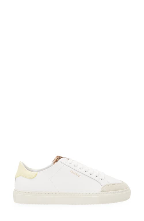 Axel Arigato Round Toe Rubber Sole Contrast Heel In White