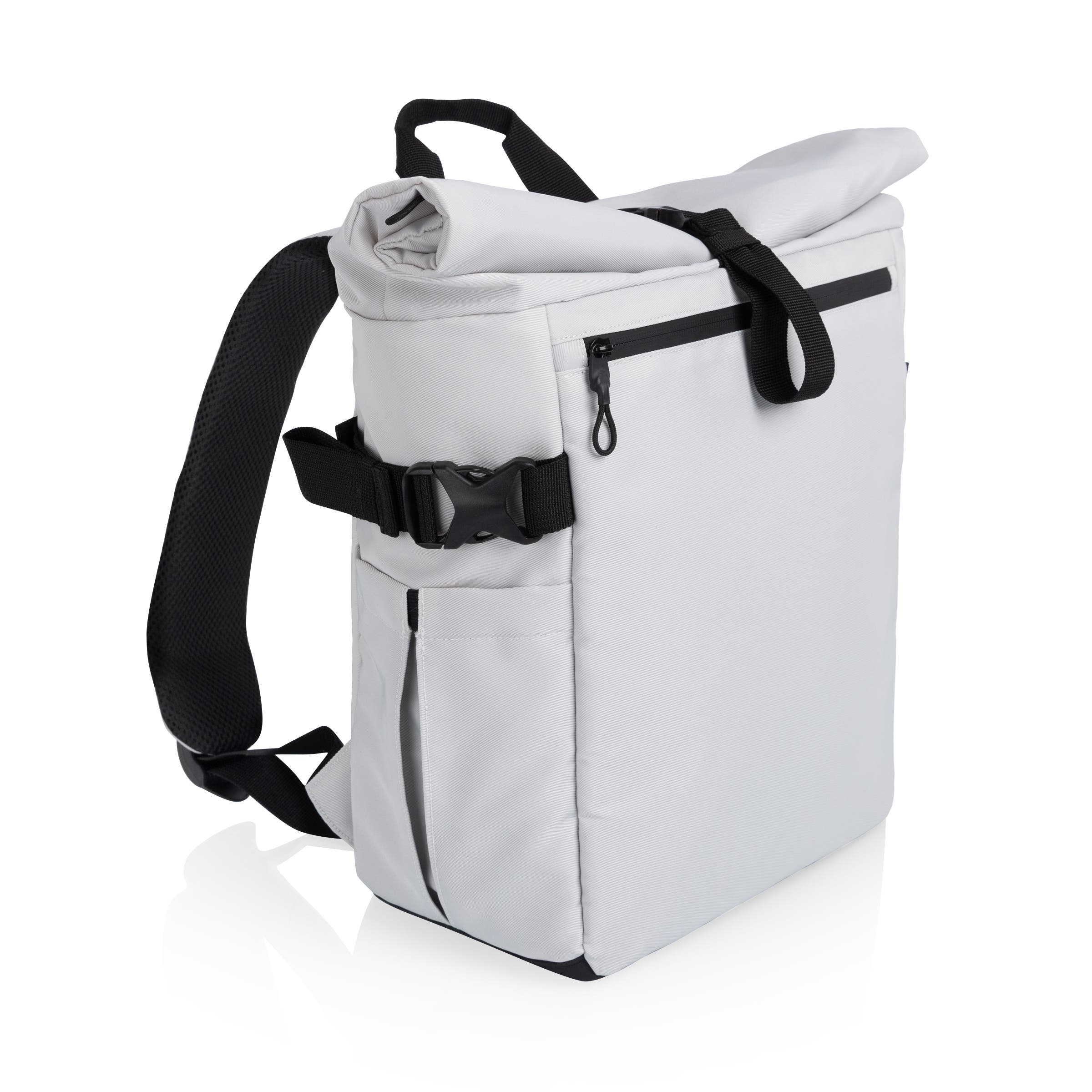 Tarana Roll-Top Insulated Backpack, Main, color, Halo Gray