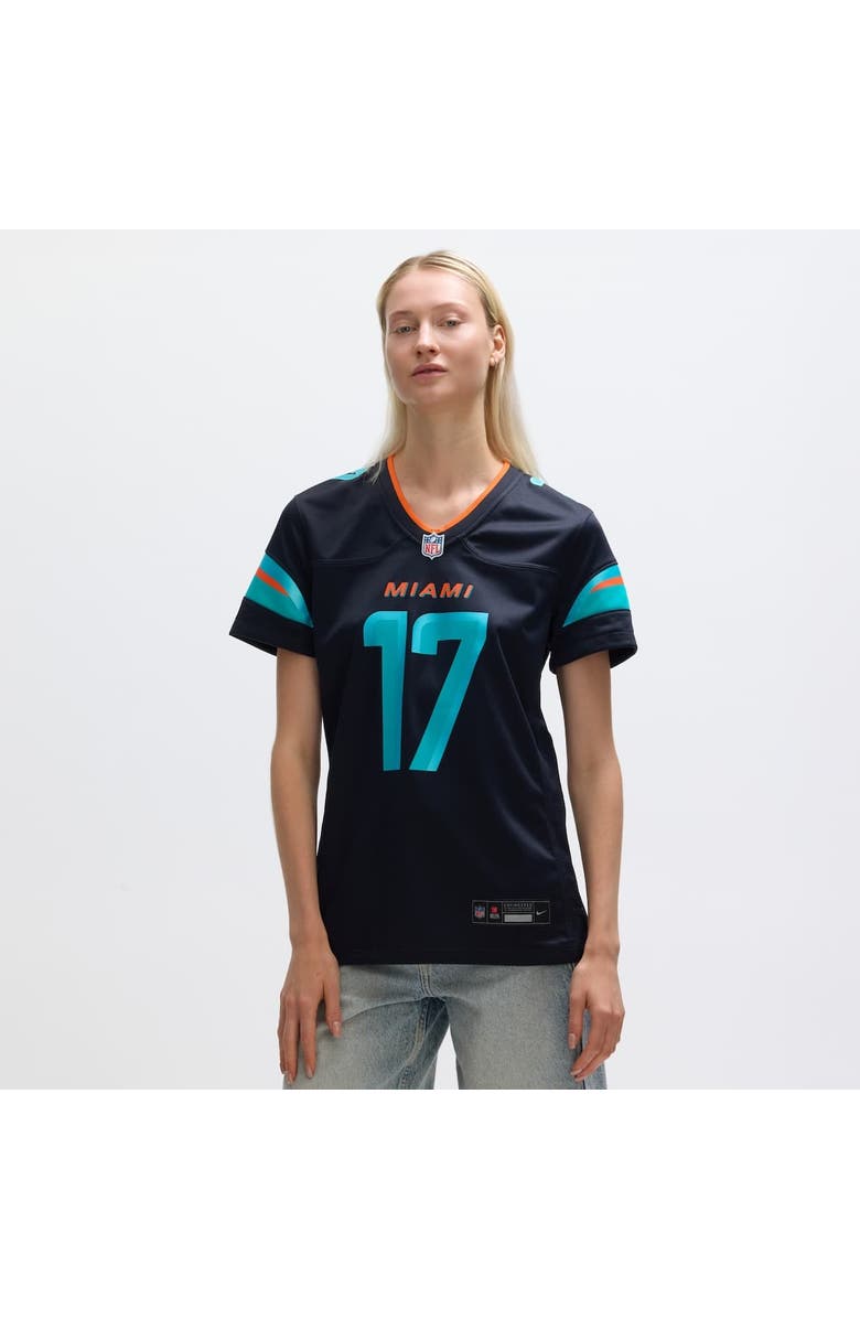 Nike Women's Nike Jaylen Waddle Pitch Blue Miami Dolphins 2025 Rivalries Collection Game Jersey, Alternate, color, Navy