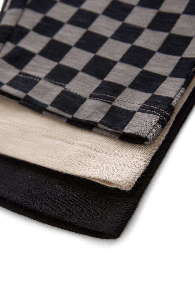 NEXT Kids' Assorted 3-Pack Jersey Sweatpants, Alternate, color, Black Multi