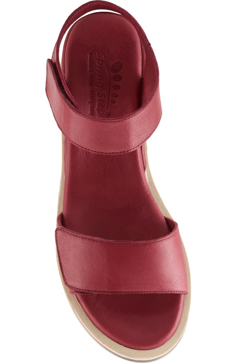 Spring Step Hileman Platform Sandal, Alternate, color, Dark Red