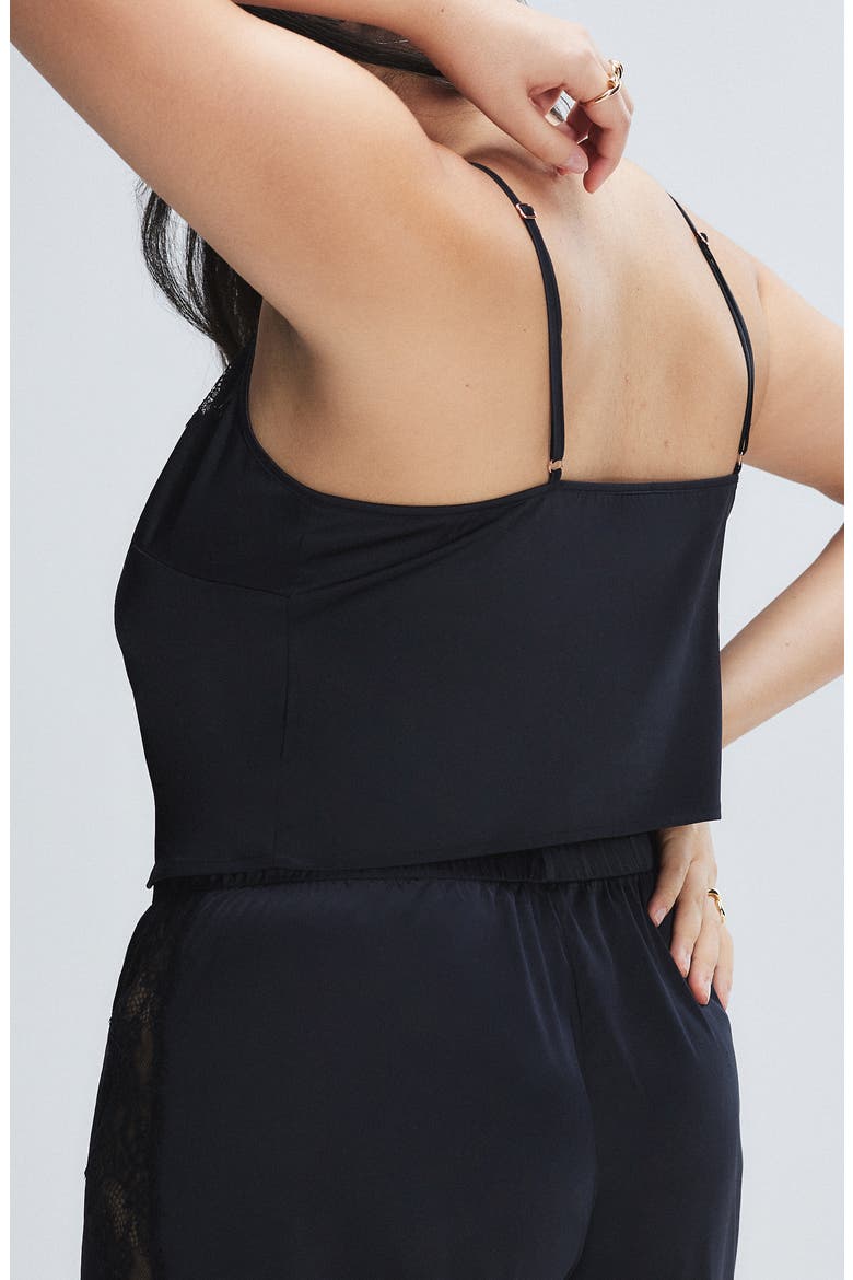 Nite Shade Pajama Camisole, Alternate, color, BLACK CAVIAR