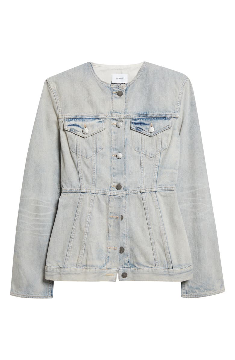 Haikure Temple Denim Jacket, Main, color, Light Space
