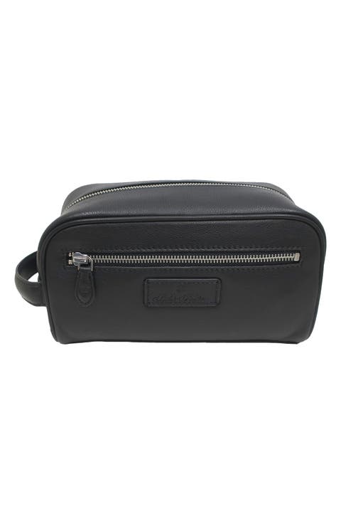 Grained Leather Dopp Kit