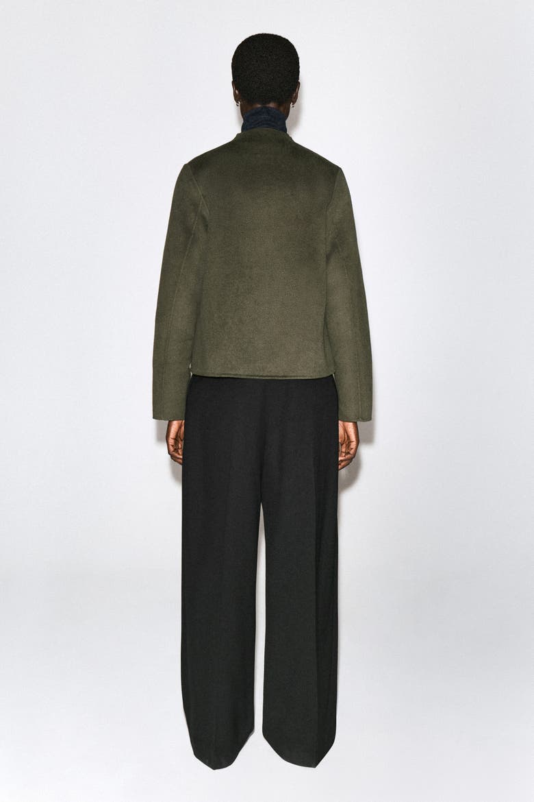 Double-Faced Wool Uniform Jacket, Alternate, color, KHAKI
