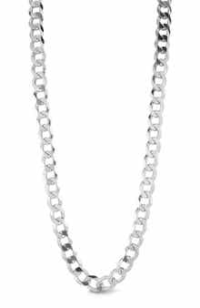 Yield of Men Men's Sterling Silver 9mm Curb Chain Necklace