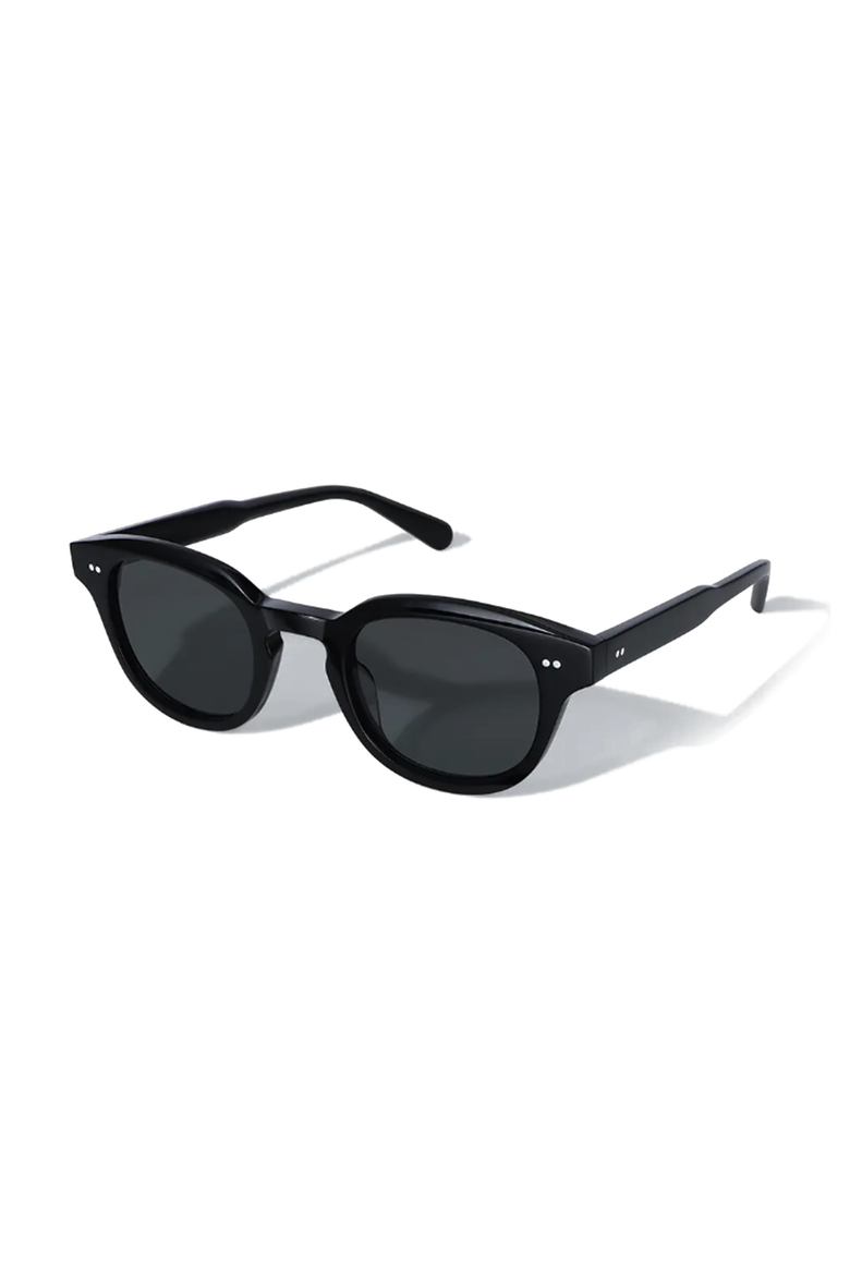 Jamie 46mm Acetate Sunglasses, Alternate, color, Black