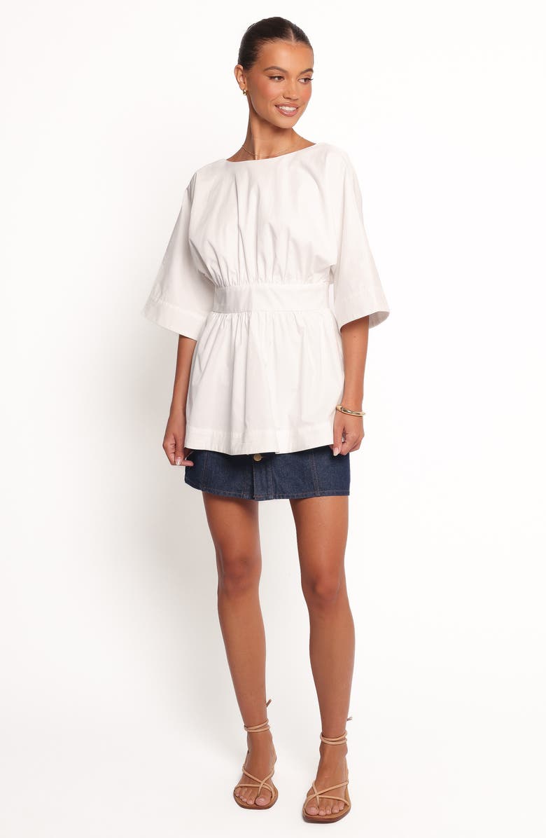 Petal & Pup Camila Open Back Top, Alternate, color, White