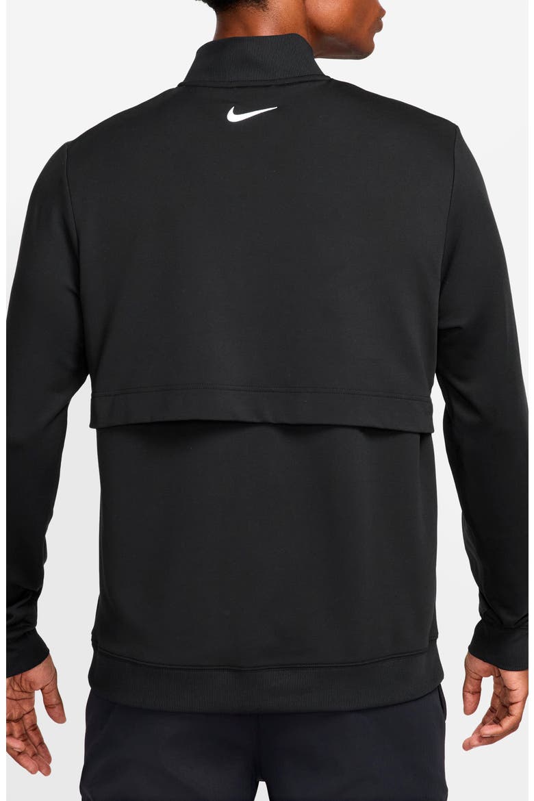 Dri-FIT Tour Half Zip Golf Pullover, Alternate, color, BLACK/ WHITE