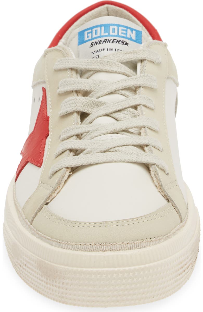 Golden Goose Kids' May School Leather Sneaker, Alternate, color,