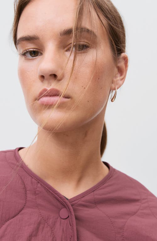 Mango Teen Onion Quilted Puffer Jacket In Pink