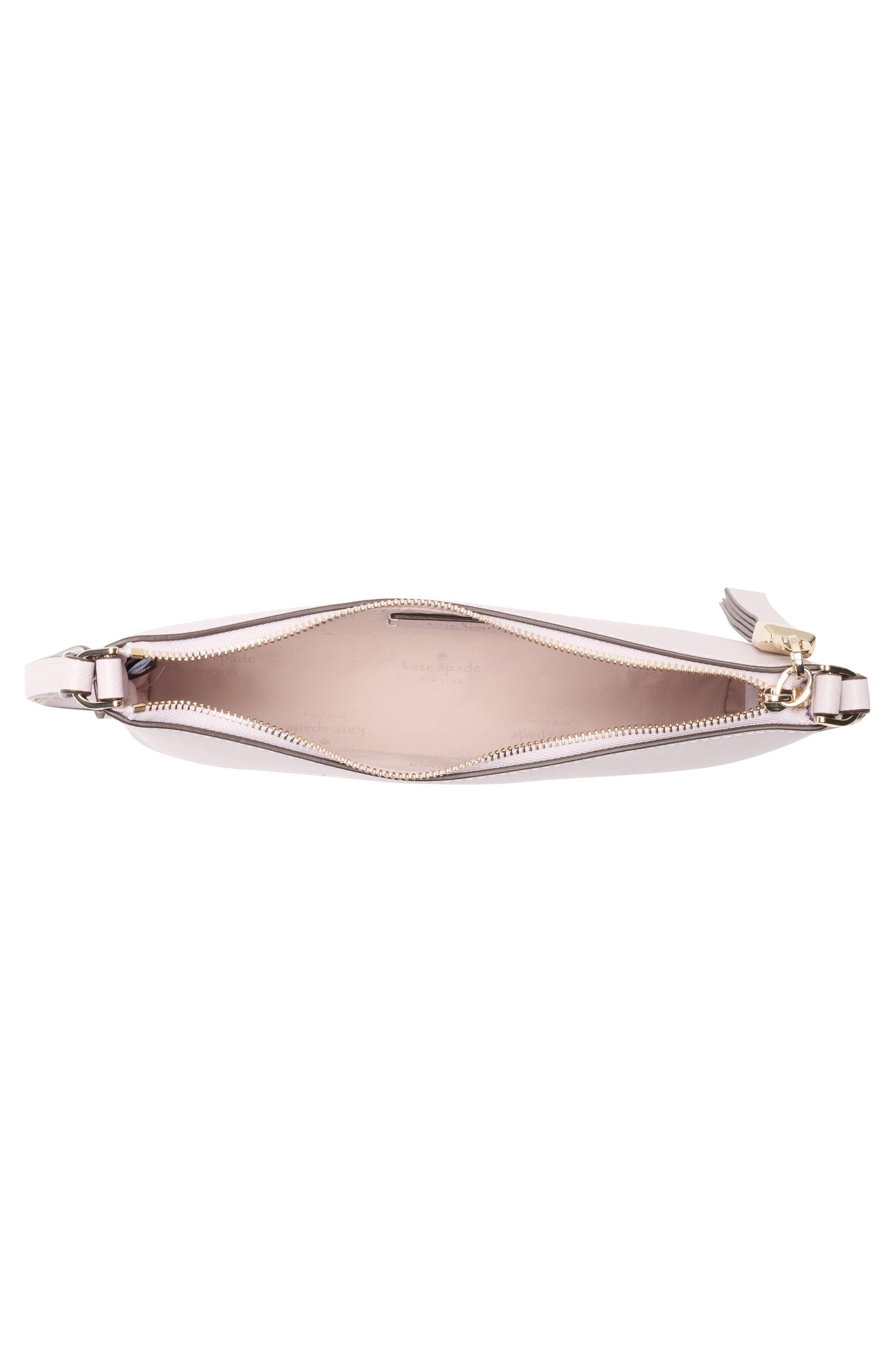 sadie saffiano leather small crossbody bag, Alternate, color, PASTEL LAVENDER
