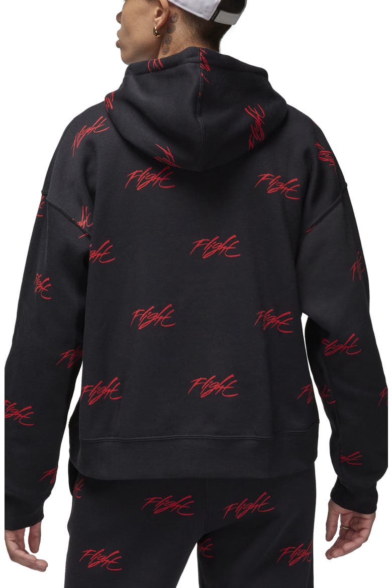 Brooklyn Heroes Oversize Fleece Hoodie, Alternate, color, BLACK