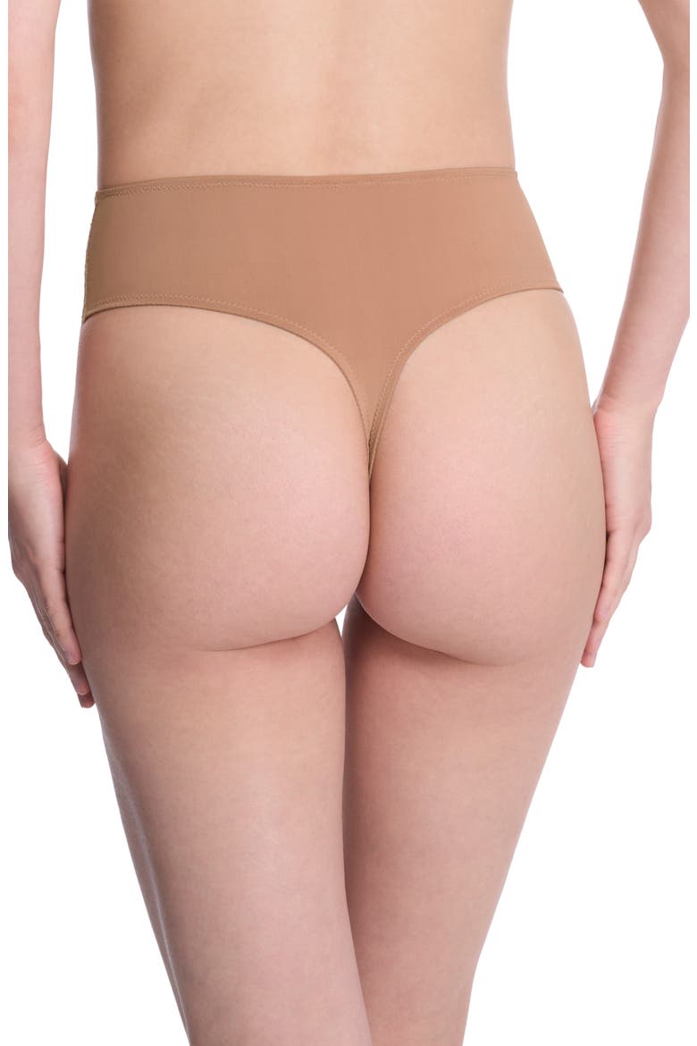 Harmony High Rise Thong, Alternate, color, BUFF