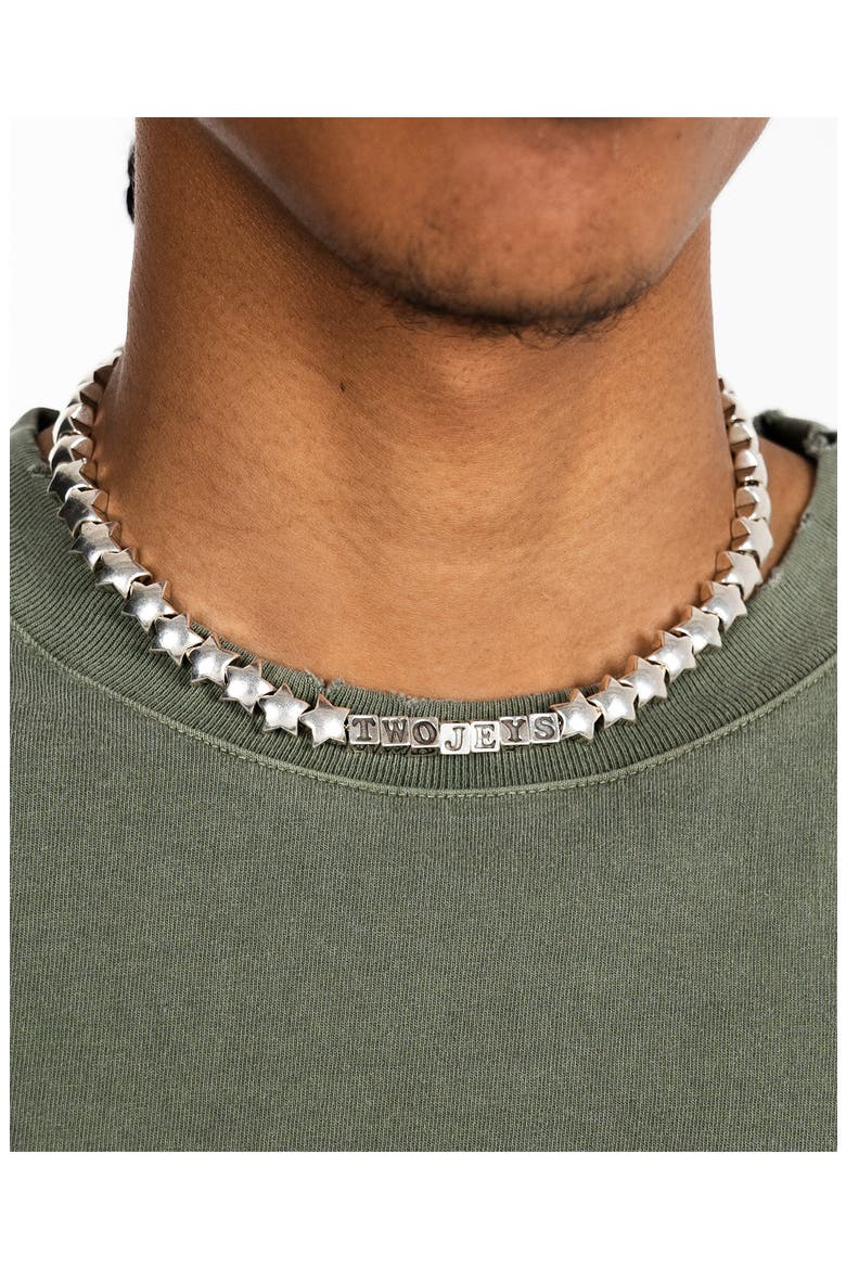 Men's Star Necklace, Alternate, color, SILVER
