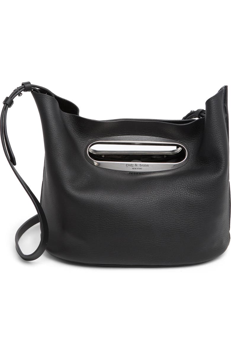 rag & bone Belize Leather Clutch, Main, color,
