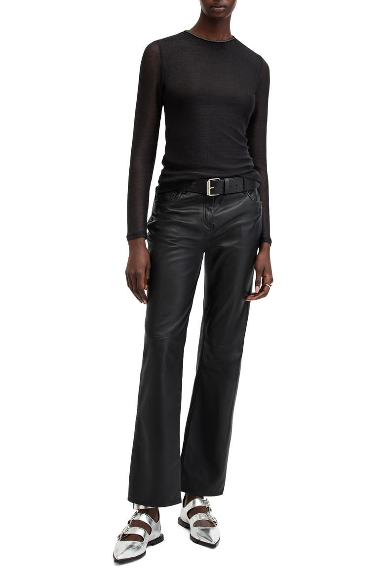 Nora Sparkle Cotton Blend Top, Alternate, color, BLACK SHIMMER