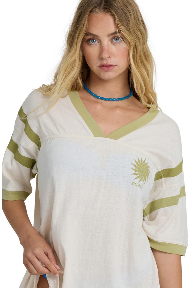 Team Beach Cotton Football T-Shirt, Alternate, color, WHITE CAP