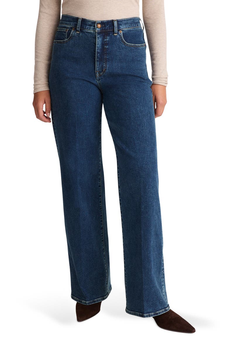 The High Waist Wide Leg Jeans, Alternate, color, PATTSON WASH