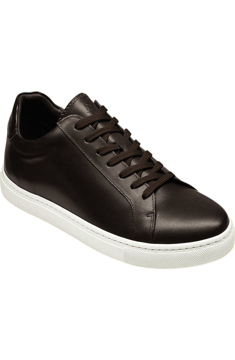 Charles Tyrwhitt Leather Sneaker, Main, color, Dark Chocolate