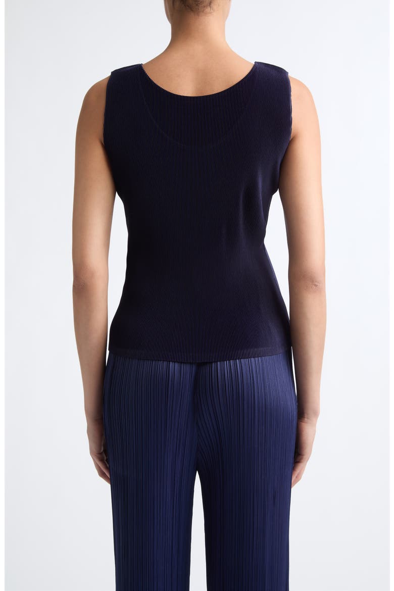 Mist September Pleated Tank, Alternate, color, NAVY