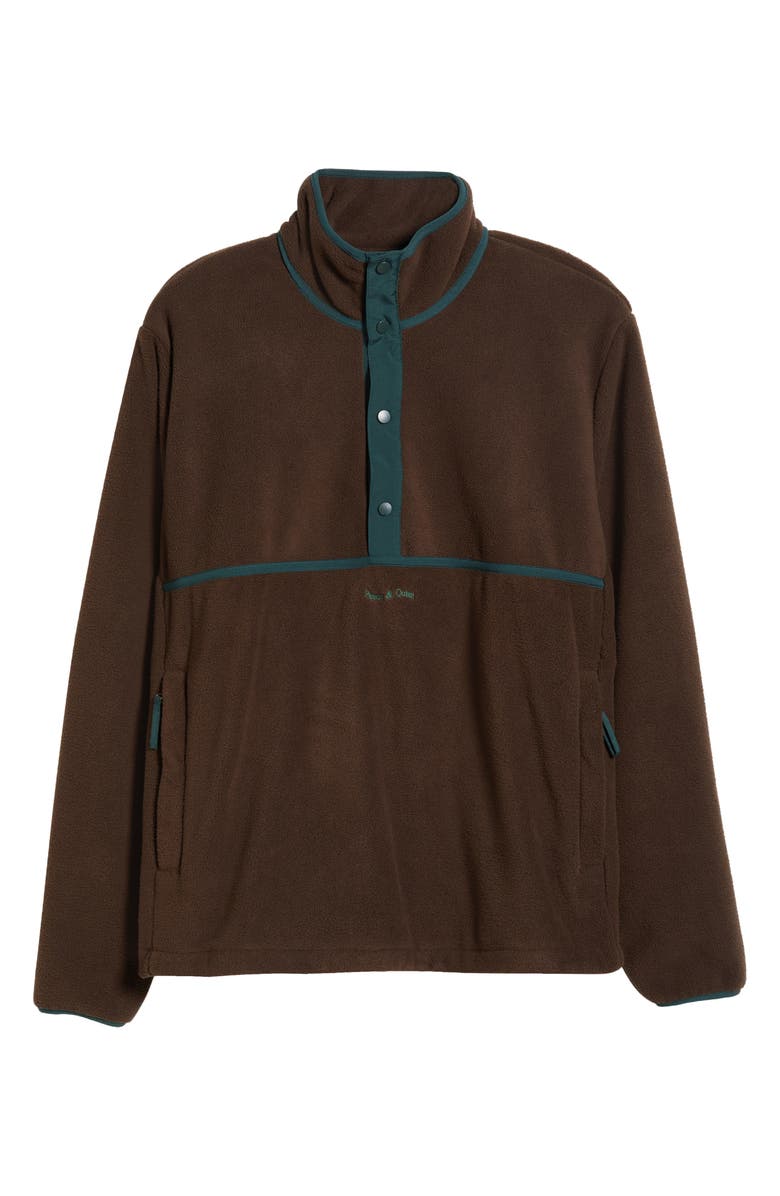 Museum of Peace & Quiet Wordmark Half Snap Fleece Pullover, Alternate, color, 