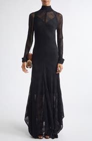 Zimmermann Valiant Long Sleeve Chevron Pointelle Sweater Dress