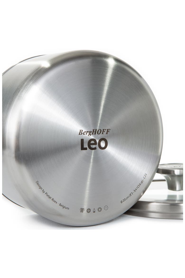 Leo Graphite 1.7-Quart Covered Stockpot, Alternate, color, GREY