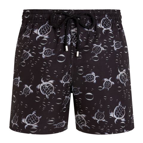Men Micro-Perforated Ultra-light and packable Swim Shorts Bubble Turtles 3D