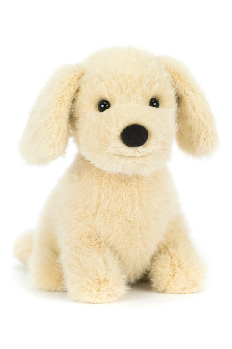 Golden Puppy Plushie, Main, color, BROWN