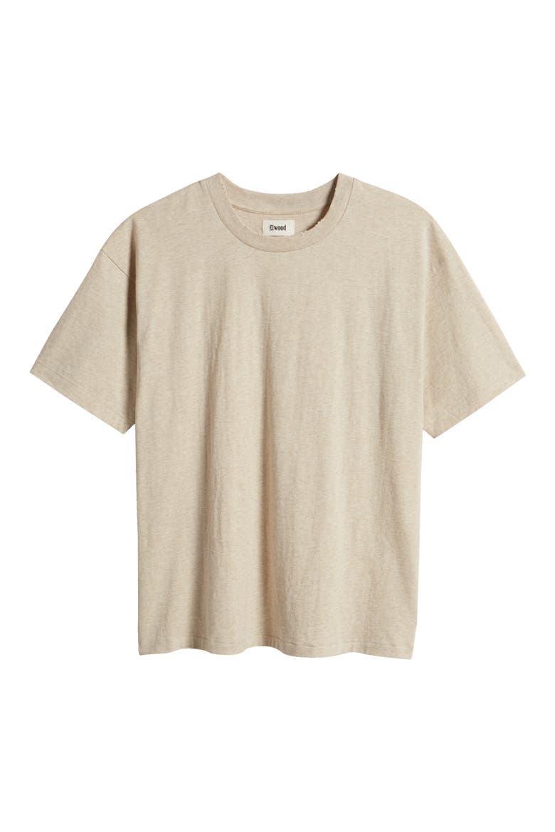 Core Oversize Organic Cotton Jersey T-Shirt, Alternate, color, OATMEAL