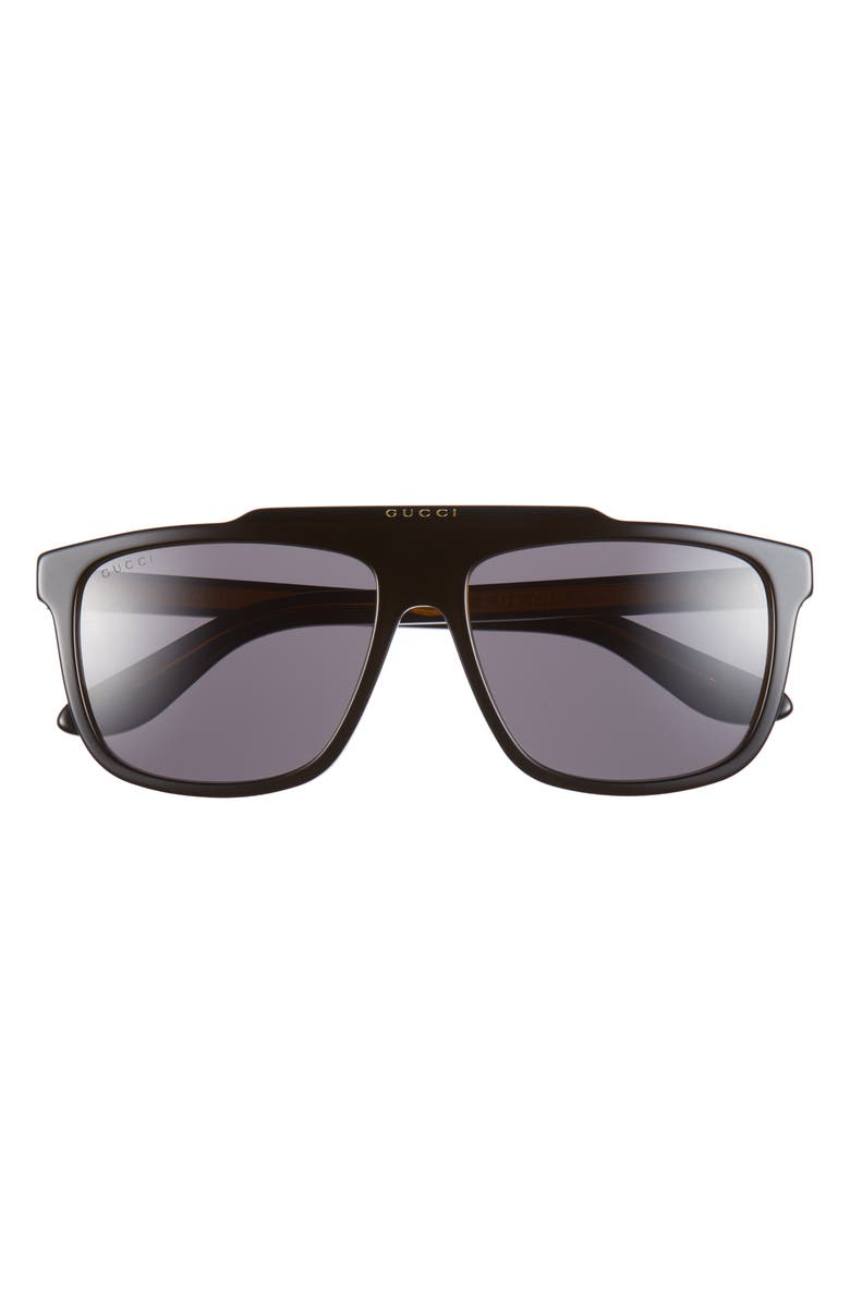 Gucci 58mm Aviator Sunglasses, Main, color,