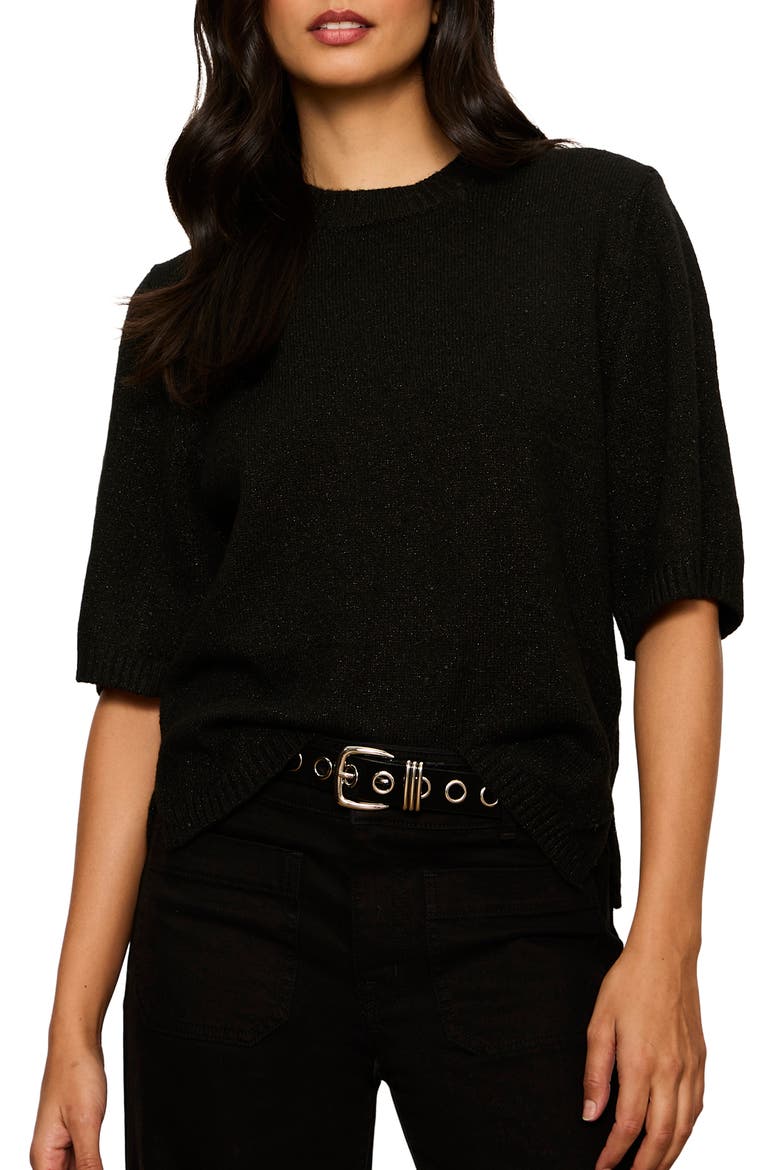 Perfect Sequin Sweater, Alternate, color, BLACK