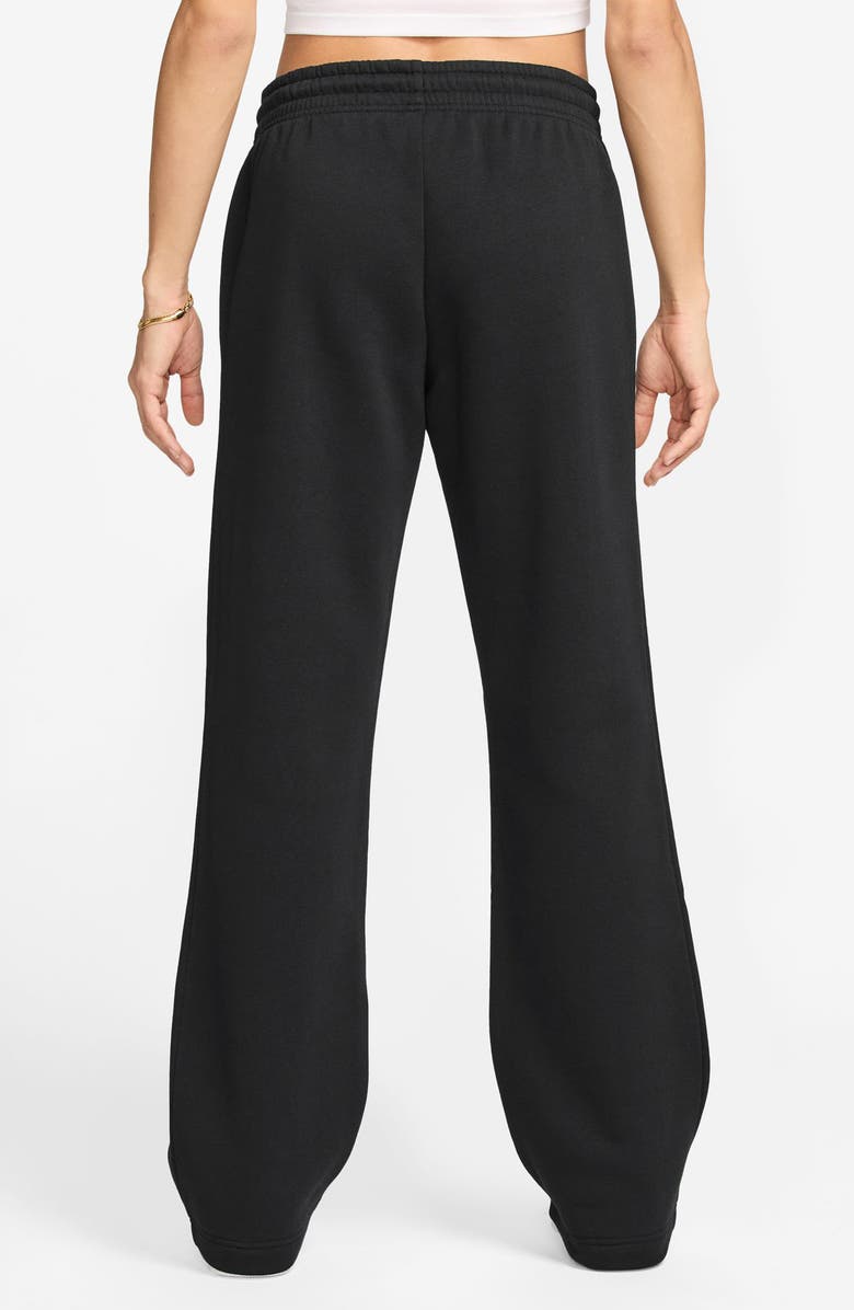 Nike Sportswear Phoenix Straight Leg Fleece Sweatpants, Alternate, color, 010 Black/Sail