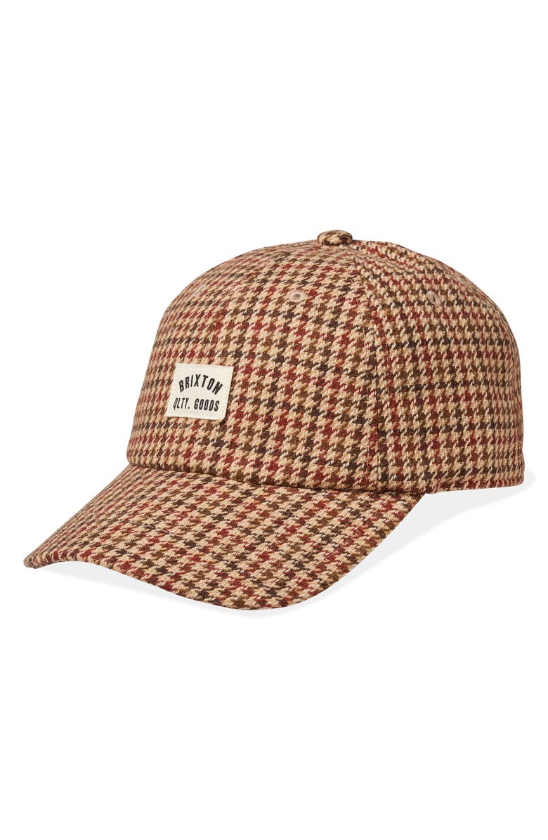 Brixton Woodburn Netplus<sup>®</sup> Baseball Cap, Main, color, Tigers Eye/ Brown Houndstooth