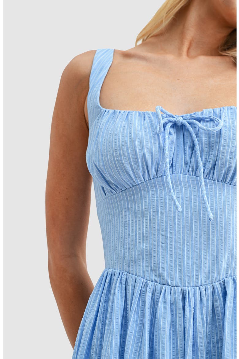 Stripe Print Sundress, Alternate, color, LIGHT BLUE STRIPE