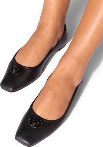 靴 KIMHEKIM MONROE SQUARE TOE FLATS (BLACK) KIMHEKIM MONROE SQUARE TOE FLATS (BLACK)