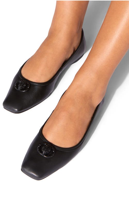 Kurt Geiger London Chelsea Square Toe Ballet Flat In Black