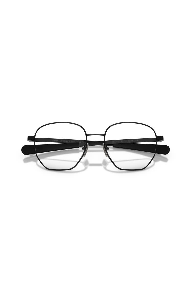 Moncler 53mm Oval optical glasses, Alternate, color, Black