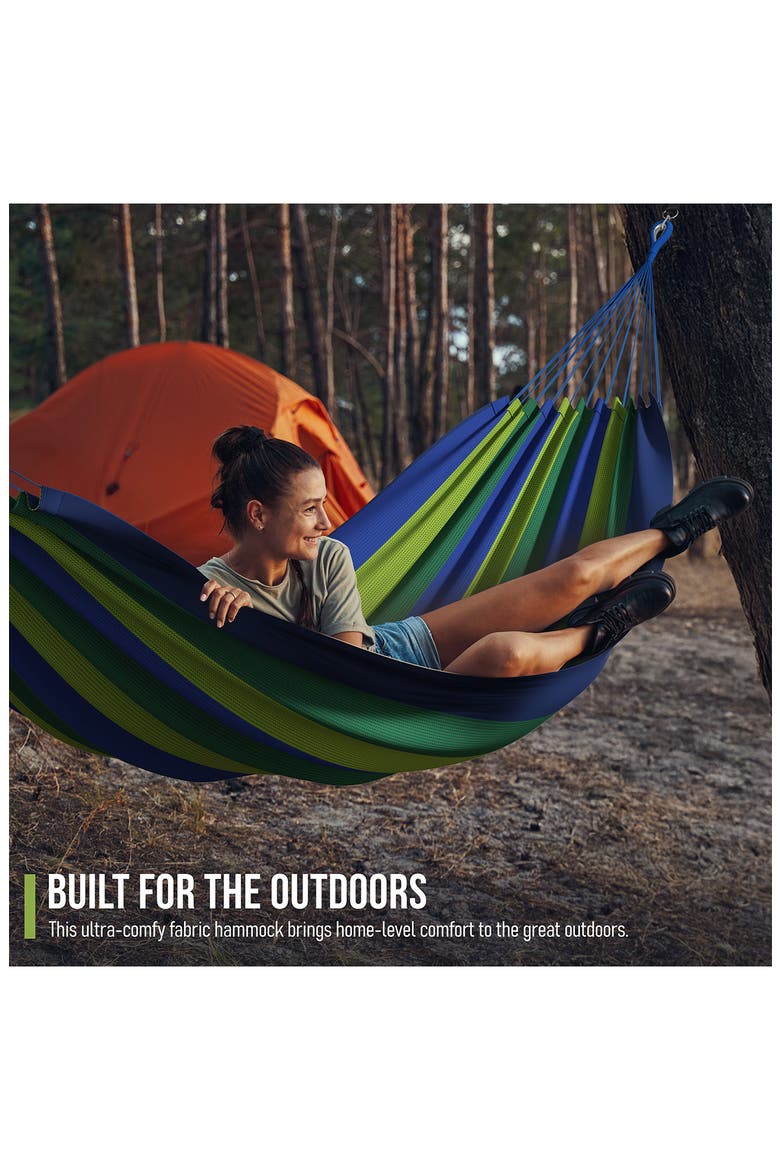 Double Hammock, Alternate, color, BLUE/ GREEN