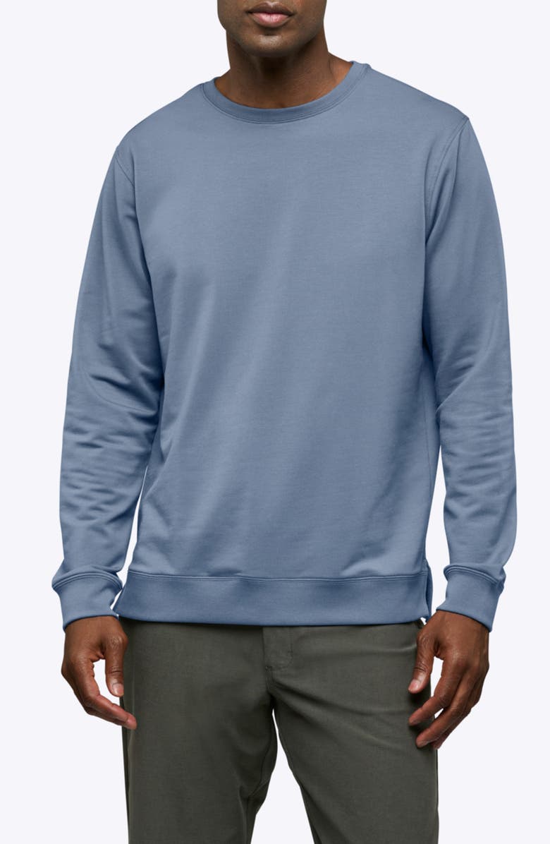 Cuts Hyperloop Split Hem Sweatshirt, Main, color, Cadet Blue